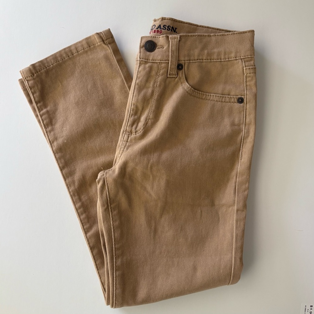 Khaki denim pants in excellent condition